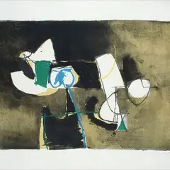 Untitled by Afro Basaldella, 1969, Sign lower right; edition lower left. Publisher and Printer Caprini - Rome. Bibliography:, offered Jun 2023
