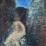 Ruggero Savinio, Philoctetes, 1986, On the reverse: signature