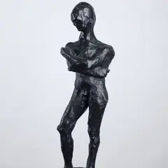 Figure by Mirko Basaldella, 1948, Bronze sculpture, offered Jun 2023