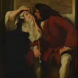 a Charles Robert Leslie, Uncle Toby and the Widow Wadman, Oil painting on canvas