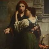 Pierre Auguste Cot, Young street musicians, Provenance: Sotheby's London sale