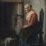 Vespasiano Bignami, Portrait of a seated lady, 1864