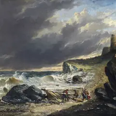 Achille Dovera, After the storm, 1877