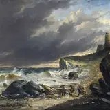 Achille Dovera, After the storm, 1877