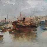 Ezelino Briante, Boats in the harbour