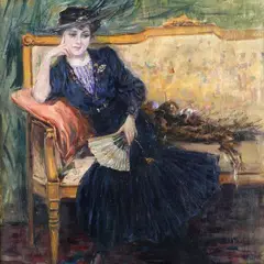 Pietro Scoppetta, Portrait of a lady on the sofa