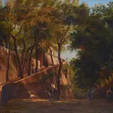 Ercole Gigante, To the red bridges, 1850