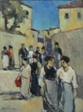 Country life by Ludovico Tommasi, Sign at the bottom to the left., offered Jun 2023