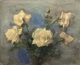 Pina Sacconaghi, Rose, 1963, Signature and date lower right.