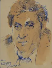 Portrait by Nino Tirinnanzi, Sign at the bottom to the left., offered May 2023