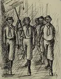 Ottone Rosai, Group of black shirts (for the magazine Il Bargello)
