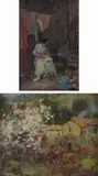 Pacifico Sidoli, Pair of paintings, A) Landscape