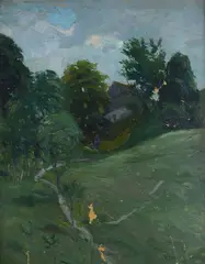 Rural landscape by Karl Felix Eisengräber, offered May 2023