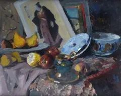 Paul Erbe, Still life with Chinese print