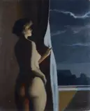 Otto Fuchs, Woman at the window, 1977