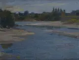 Karl Felix Eisengräber, River landscape
