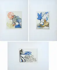 Folder by Floriano Bodini, Folder containing three lithographs, offered May 2023