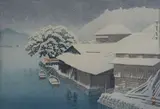Kawase Hasui, Snowy landscape