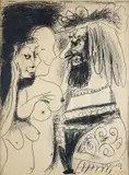 Pablo Picasso, Le vieux Roi, 1959, Edition of