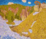 Egorov Boris Kuzmich, Spring landscape, 1968