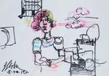 Without title by Tano Festa, 1985, offered Apr 2023
