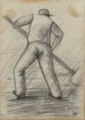 digger by Ottone Rosai, 1934, offered Apr 2023
