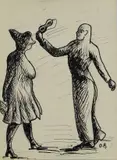 Ottone Rosai, The mask (for the magazine il Bargello)