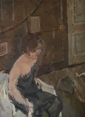 Maria on the white bed by Alberto Manfredi, 1962, offered Apr 2023