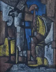Without title by Mirko Basaldella, 1955, offered Apr 2023