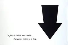 Arrow with bug by Emilio Isgrò, 2000, Bibliography:, offered Apr 2023