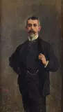 Epifanio Garay, Portrait of a nobleman, Sign at the bottom to the left.