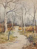 Luigi Rossi, In the wood, Sign at the bottom to the left.