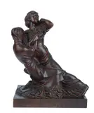 Franz Ehrenhöfer, Women, Wood carving. Signature at the base.