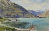 Heinrich Sthol, Mountain lake, 1859