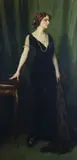 Richard Hall, Portrait of a lady in evening dress, 1913