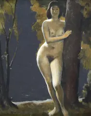 In the forest by Otto Fuchs, 1978, offered Apr 2023