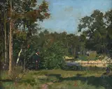 Otto Strützel, Rural landscape with figure
