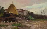 Glimpse of the countryside by Cafiero Filippelli, offered Apr 2023