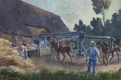 Rural scene by Egisto Ferroni, Sign at the bottom to the left., offered Apr 2023