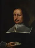 Simondio Salimbeni, Portrait of Gerardo Sani, The work is accompanied by a card by Prof. Marco Ciampolini.