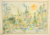 Giuseppe Bongi, Swamp in spring, 1961, Watercolor