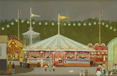 Carousel by Marcello Boccacci, Sign at the bottom to the left., offered Mar 2023