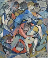 The dispute by Bruno Paoli, 1967, Signature lower right, offered Mar 2023