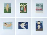 Venturino Venturi, Folder with six lithographs, Each lithograph is signed in the lower right corner.