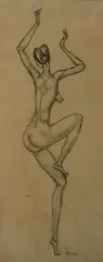 Dancing Nude by Mario Moschi, offered Mar 2023