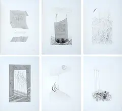 Miracles by Fausto Melotti, 1980, Folder consisting of fourteen poems and six etchings., offered Mar 2023