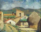 Oreste Zuccoli, Scorcio di villaggio