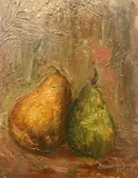 Ettore di Giorgio, Pears, Signature lower right. & Nbsp;