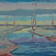 Landscape by Voltolino Fontani, 1952, offered Mar 2023