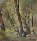 Conversation under the trees by Ludovico Tommasi, Signature lower right. & Nbsp;, offered Mar 2023